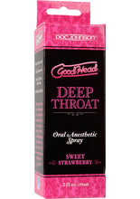 Load image into Gallery viewer, Goodhead Deep Throat Oral Anesthetic Spray Sweet Strawberry - 2oz
