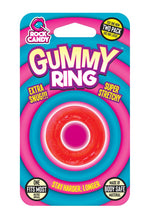 Load image into Gallery viewer, Gummy Cock Ring - Red - One Size
