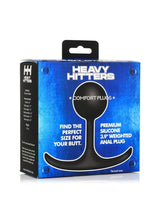 Load image into Gallery viewer, Heavy Hitters Comfort Plugs Premium Silicone Weighted Round - Black - Medium - 3.9in
