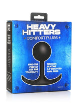 Load image into Gallery viewer, Heavy Hitters Comfort Plugs Premium Silicone Weighted Round - Black - Large - 4.4in
