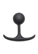 Load image into Gallery viewer, Heavy Hitters Comfort Plugs Silicone Weighted Round Plug - Black - Small - 3.3in

