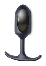 Load image into Gallery viewer, Heavy Hitters Premium Silicone Weighted Anal Plug - Black - Large
