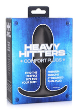 Load image into Gallery viewer, Heavy Hitters Premium Silicone Weighted Anal Plug - Black - Large
