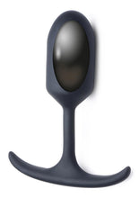 Load image into Gallery viewer, Heavy Hitters Premium Silicone Weighted Anal Plug - Black - Medium
