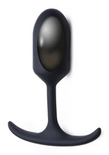 Load image into Gallery viewer, Heavy Hitters Premium Silicone Weighted Anal Plug - Black - Small

