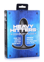 Load image into Gallery viewer, Heavy Hitters Premium Silicone Weighted Anal Plug - Black - Small
