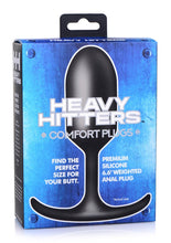 Load image into Gallery viewer, Heavy Hitters Premium Silicone Weighted Anal Plug - Black - XLarge
