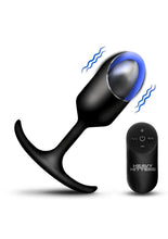 Load image into Gallery viewer, Heavy Hitters Vibrating Weighted Rechargeable Silicone Anal Plug
