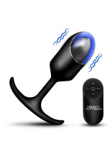 Load image into Gallery viewer, Heavy Hitters Vibrating Weighted Silicone Anal Plug
