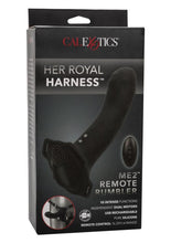 Load image into Gallery viewer, Her Royal Harness Me2 Remote Control Rechargeable Silicone Rumbler Probe - Black
