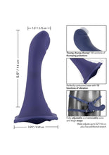 Load image into Gallery viewer, Her Royal Harness Me2 Thumper Strap-On with Silicone Rechargeable Dildo
