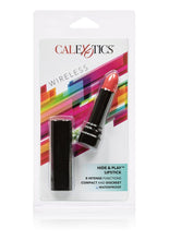 Load image into Gallery viewer, Hide and Play Lipstick Wireless Discreet Waterproof Vibrator - Black/Red - 3.25in
