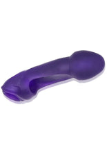 Load image into Gallery viewer, Hunkyjunk Double Thruster Textured Double Penetrator Sling - Plum Ice Purple/Purple
