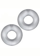 Load image into Gallery viewer, Hunkyjunk Stiffy Bulge Silicone Cock Rings - Clear/Clear Ice - 2 Pack
