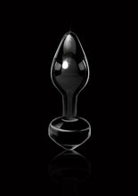 Load image into Gallery viewer, Icicles No 44 Glass Anal Plug - Black
