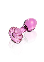 Load image into Gallery viewer, Icicles No. 48 Flower Shaped Glass Anal Plug - Pink
