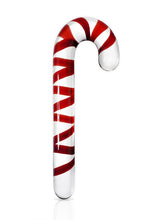 Load image into Gallery viewer, Icicles No 59 Candy Cane Glass Massager - Clear/Red
