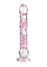 Load image into Gallery viewer, Icicles No. 6 Textured Glass Dildo
