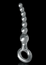 Load image into Gallery viewer, Icicles No 67 Beaded Glass Anal Probe - Clear
