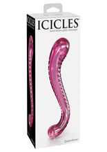 Load image into Gallery viewer, Icicles No 69 Textured G-Spot Glass Probe - Pink
