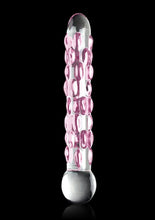 Load image into Gallery viewer, Icicles No. 7 Glass Dildo - Clear/Purple - 7in
