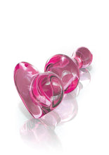 Load image into Gallery viewer, Icicles No 75 Beaded Heart Shaped Glass Anal Plug
