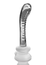 Load image into Gallery viewer, Icicles No. 88 Glass G-Spot Wand with Bendable Silicone Suction Cup - Clear
