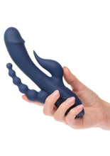 Load image into Gallery viewer, III Triple Orgasm Rechargeable Silicone Stimulating Vibrator
