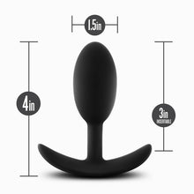 Load image into Gallery viewer, Anal Adventures Platinum Silicone Vibra Slim Butt Plug
