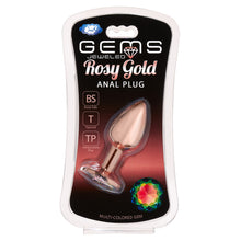 Load image into Gallery viewer, Gems Rosy Gold Anal Plug Small
