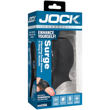 Load image into Gallery viewer, Jock Enhancers Surge Vibrating Penis Sleeve C-Ring W/ Remote
