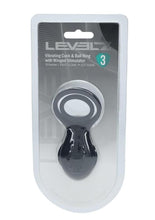Load image into Gallery viewer, Levelz Vibrating Silicone Rechargeable Cock and Ball Ring with Winged Stimulator - Black
