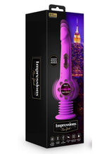 Load image into Gallery viewer, Impressions New York Rechargeable Silicone Gyro-Quake Dildo - Purple
