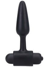 Load image into Gallery viewer, In A Bag Silicone Vibrating Butt Plug - Black - 3in
