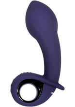 Load image into Gallery viewer, Inflatable G Silicone Rechargeable Vibrator - Purple
