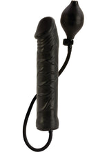 Load image into Gallery viewer, Inflatable Stud Dildo - Black - 9.5in

