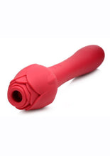 Load image into Gallery viewer, Inmi Bloomgasm Suction Rose Vibrator Rechargeable Clit Stimulator - Red
