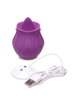 Load image into Gallery viewer, Inmi Bloomgasm Wild Violet 10x Silicone Rechargeable Licking Clit Stimulator
