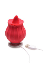Load image into Gallery viewer, Inmi Bloomgasm Wild Violet Rechargeable Silicone 10x Licking Stimulator
