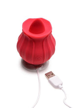 Load image into Gallery viewer, Inmi Bloomgasm Wild Violet Rechargeable Silicone 10x Licking Stimulator
