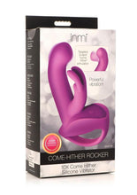 Load image into Gallery viewer, Inmi Come Hither Rocker Rechargeable Silicone Vibrator - Purple
