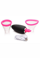 Load image into Gallery viewer, Inmi Lickgasm Mini 10x Licking and Sucking Rechargeable Silicone Clitoral Stimulator - Black/Clear/Pink
