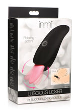 Load image into Gallery viewer, Inmi Luscious Licker 7x Rechargeable Silicone Licking Tongue Clitoral Stimulator - Black/Pink

