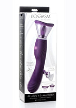 Load image into Gallery viewer, Inmi Shegasm Rechargeable Silicone Licking and Sucking Vibrator - Purple
