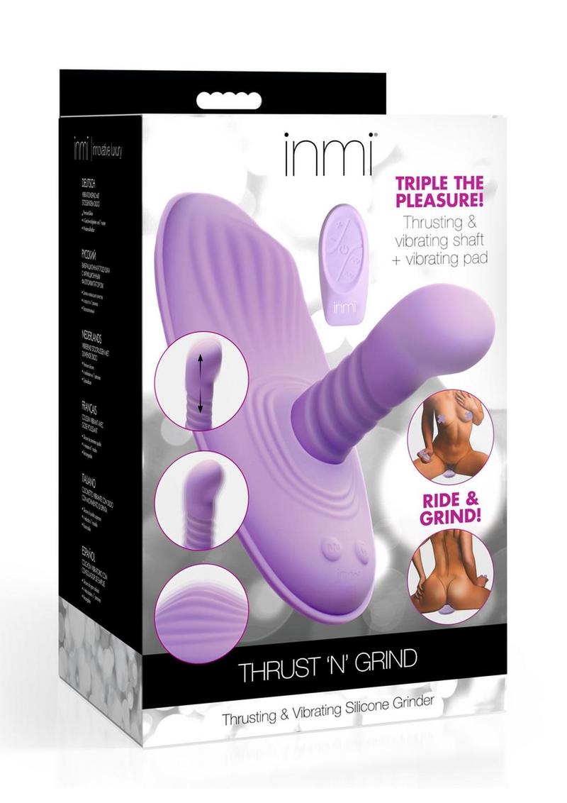 Inmi Thrust N Grind Thrusing and Vibrating Rechargeable Silicone Grind ...