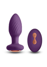 Load image into Gallery viewer, Inya Alpine Rechargeable Silicone Anal Plug with Remote Control - Purple
