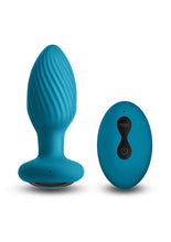 Load image into Gallery viewer, Inya Alpine Rechargeable Silicone Anal Plug with Remote Control - Teal
