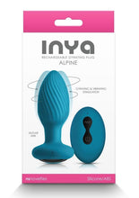 Load image into Gallery viewer, Inya Alpine Rechargeable Silicone Anal Plug with Remote Control - Teal
