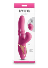 Load image into Gallery viewer, Inya Enamour Rechargeable Silicone Rabbit Vibrator with Air Pulse Clitoral Stimulator - Pink
