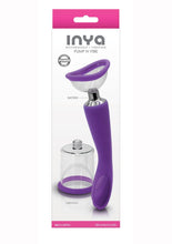 Load image into Gallery viewer, Inya Silicone Rechargeable Pump and Vibrator - Purple
